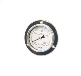 Pressure Gauge Back Entry Panel Mounting