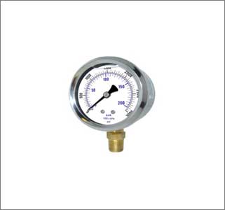 Pressure Gauge Ss Body Brass Internal