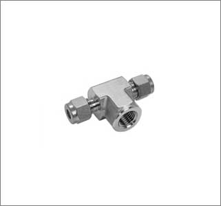 Female Branch Tees Stainless Steel Tube Compression Fittings