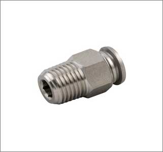 Push Metal Male ST Conector