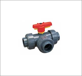 Ball Valve 3 Way Pvc Flange End