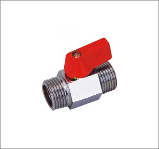 Mini Ball Valve Male X Male Polished